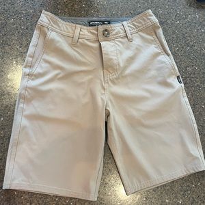 O’Neill Hybrid Tech shorts, great uniform shorts, beige size 25, like new!!